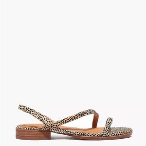 Madewell The Heidi Slingback Sandal in Spotted Calf Hair